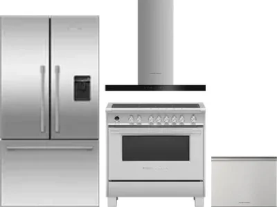 4 Piece Package Includes Refrigerator, Range, Hood And Dishwasher